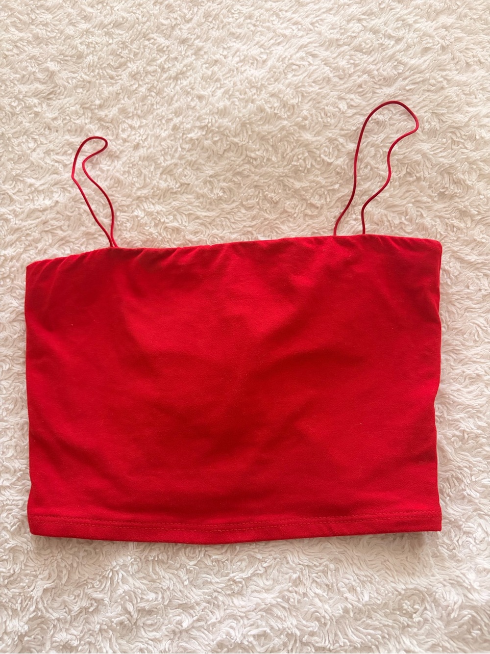 Windsor Red Spaghetti Strap Tube Camisole